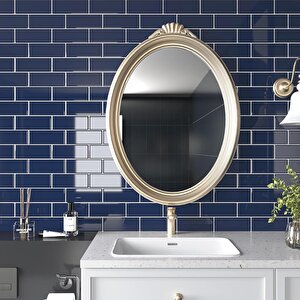 30×30cm Safir Tuğla Epoksi 1 Adet 3d Yapışkanlı Duvar Kaplama Paneli Mutfak Banyo Salon Ofis Döşeme