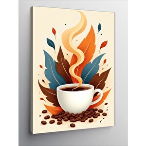 Kanvas Tablo Dumanlı Kahve Kupası 70x100 cm