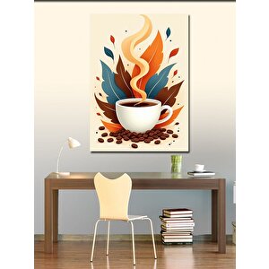 Kanvas Tablo Dumanlı Kahve Kupası 70x100 cm