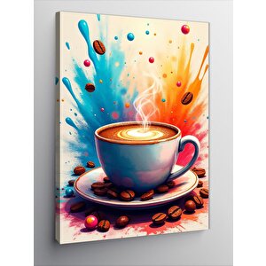 Kanvas Tablo Kahve Renk Patlaması 70x100 cm