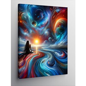 Kanvas Tablo Renkli Yolculuk 50x70 cm