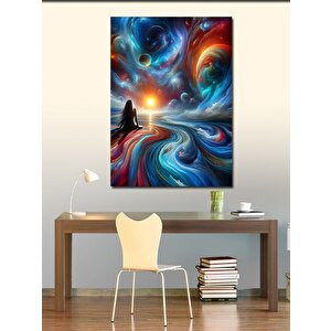 Kanvas Tablo Renkli Yolculuk 50x70 cm