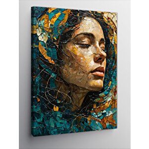 Kanvas Tablo Üzgün Kadın 70x100 cm