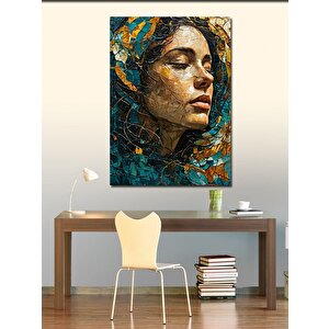 Kanvas Tablo Üzgün Kadın 70x100 cm