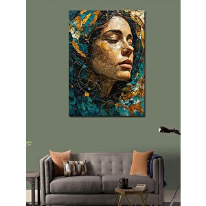 Kanvas Tablo Üzgün Kadın 70x100 cm