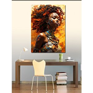 Kanvas Tablo Afro Amerikalı Kadın 70x100 cm