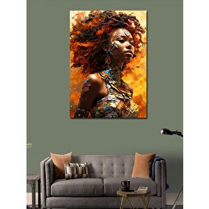 Kanvas Tablo Afro Amerikalı Kadın 70x100 cm