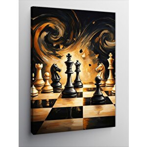 Kanvas Tablo Satranç Tahtası 70x100 cm