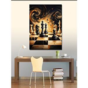 Kanvas Tablo Satranç Tahtası 70x100 cm