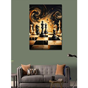 Kanvas Tablo Satranç Tahtası 70x100 cm