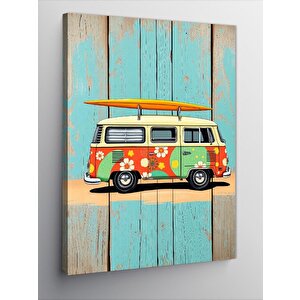 Kanvas Tablo Retro Karavan 70x100 cm