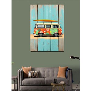 Kanvas Tablo Retro Karavan 70x100 cm