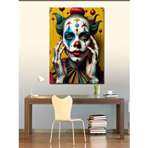 Kanvas Tablo Palyaço Ve Korku 70x100 cm