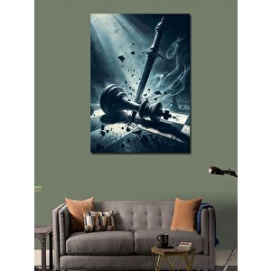 Kanvas Tablo Satranç Temalı 70x100 cm