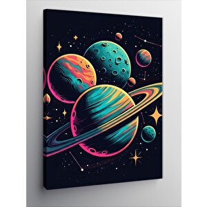 Kanvas Tablo Gezegenler Sistemi 100x140 cm