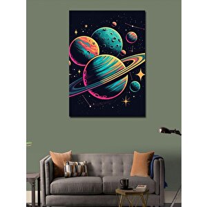 Kanvas Tablo Gezegenler Sistemi 100x140 cm