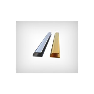 Laminant Parke Oval U Bitim Profili Çıtası Altın Gold Rengi 90cm