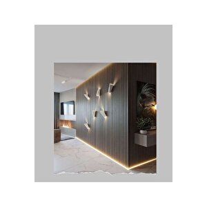 Mdf Duvar Paneli Dp-e Model Pvc Kaplama 12cm*250cm Siyah