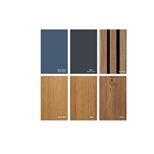 Mdf Duvar Paneli Dp-e Model Pvc Kaplama 12cm*250cm Siyah