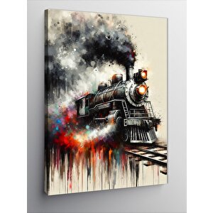 Kanvas Tablo Buharlı Tren 50x70 cm