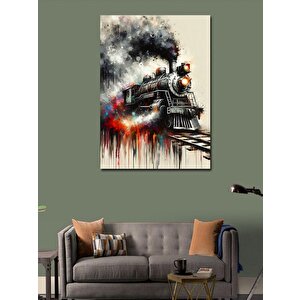 Kanvas Tablo Buharlı Tren 50x70 cm