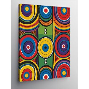 Kanvas Tablo Dairelerin Modern Renkleri 70x100 cm
