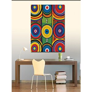 Kanvas Tablo Dairelerin Modern Renkleri 70x100 cm