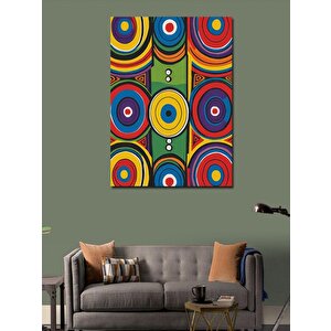 Kanvas Tablo Dairelerin Modern Renkleri 70x100 cm