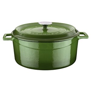 Döküm Yuvarlak Tencereçap(ø)28cm. Trendy - Yeşil