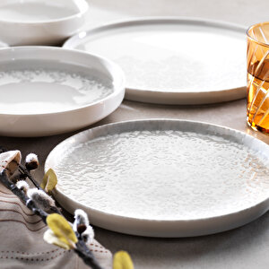 Dolce Yemek Takımı 24 Parça-Gri