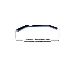 Mobilya Mutfak Çekmece Kapak Kulbu İçi Dolu Eko Üçgen Model Krom Kaplama Kulp (%100alüminyum Metal) 128 mm