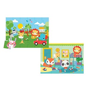 13406 Fisher-price Baby Puzzle - Railway & Bedtime / 12+24 Parça Puzzle / +4 Yaş