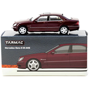 Tarmac Wor1/64 Mercedes-benz S 55 Amg Bordeaux Red Metallic