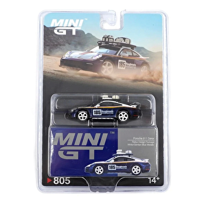 Mini Gt 1/64 Porsche 911 Dakar Rallye Design Package White/gentian Blue Metallic Blister Paket