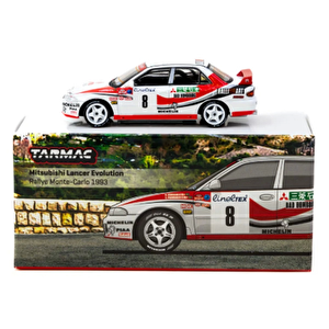 Tarmac Wor1/64 Mitsubishi Lancer Evolution Rallye Monte-carlo 1993 #8