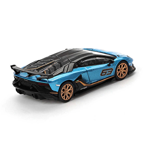 Mini Gt 1/64 Lamborghini Aventador Svj 63 Blu Aegir Blister Paket