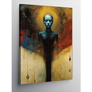 Kanvas Tablo Sis Adam 100x140 cm