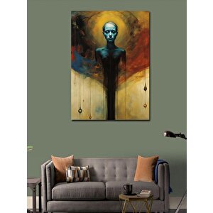 Kanvas Tablo Sis Adam 100x140 cm