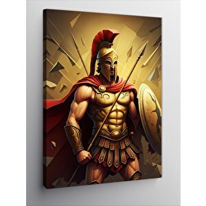 Kanvas Tablo Kalkanlı Spartalı 50x70 cm