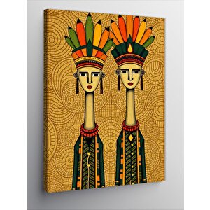 Kanvas Tablo Yerel İnsanlar 70x100 cm