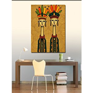Kanvas Tablo Yerel İnsanlar 70x100 cm