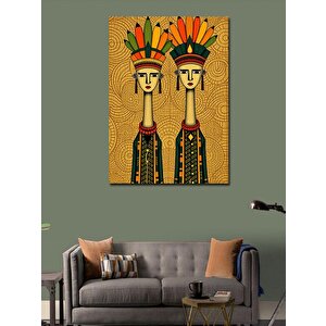 Kanvas Tablo Yerel İnsanlar 70x100 cm