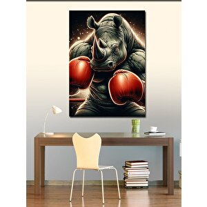 Kanvas Tablo Boksör Gergedan 70x100 cm