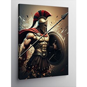 Kanvas Tablo Mızraklı Gladyatör 100x140 cm