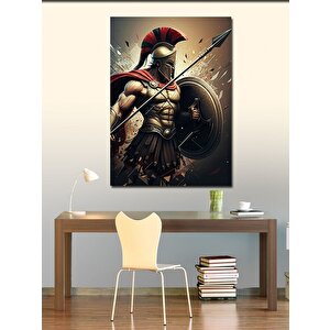 Kanvas Tablo Mızraklı Gladyatör 100x140 cm