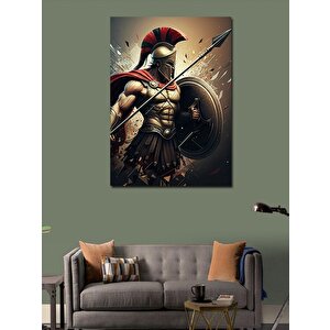 Kanvas Tablo Mızraklı Gladyatör 100x140 cm