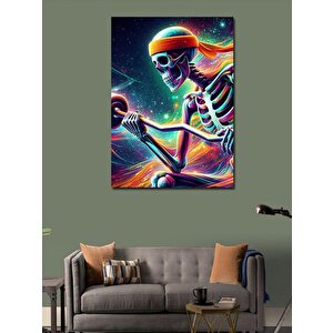 Kanvas Tablo Galaktik İskeletin Partisi 50x70 cm