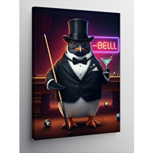 Kanvas Tablo Fraklı Penguen 100x140 cm
