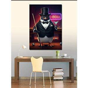 Kanvas Tablo Fraklı Penguen 100x140 cm