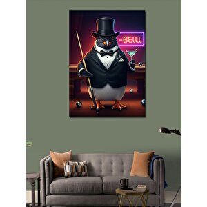 Kanvas Tablo Fraklı Penguen 100x140 cm